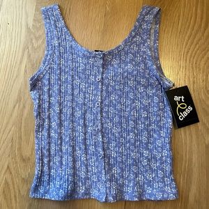 lightweight floral tank